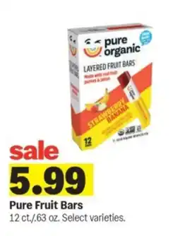 Meijer Pure fruit bars offer