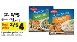 Meijer Lipton recipe secrets offer