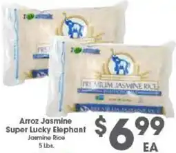 Arteagas Food Center Super Lucky Elephant Jasmine Rice offer