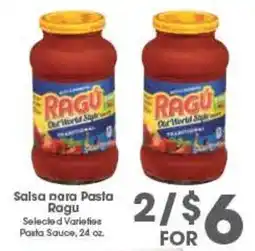 Arteagas Food Center Ragu pasta sauce offer