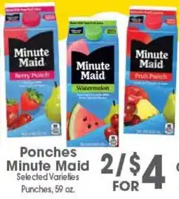 Arteagas Food Center Minute Maid Punches offer