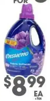 Arteagas Food Center Ensueno fabric softener offer