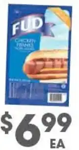 Arteagas Food Center Fud chicken franks offer