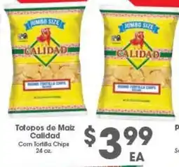 Arteagas Food Center Totopos de maiz calidad offer