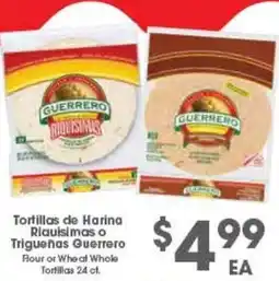 Arteagas Food Center Guerrero tortillas de harina o trigueñas guerrer offer