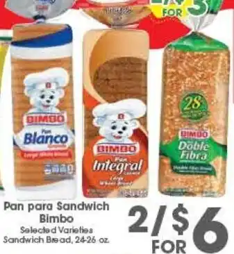 Arteagas Food Center Pan para Sandwich Bimbo offer