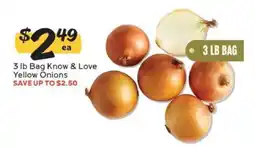 Winn Dixie 3 lb Bag Know & Love Yellow Onions offer