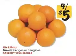 Winn Dixie Navel Oranges or Tangelos offer