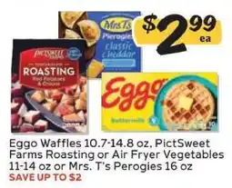 Winn Dixie Eggo Waffles, PictSweet Farms Roasting or Air Fryer Vegetables, Mrs. T's Perogies offer