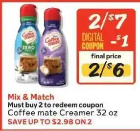 Winn Dixie Coffee mate Creamer offer