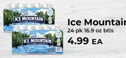 Sunset Foods Ice Mountain natural spring water offer