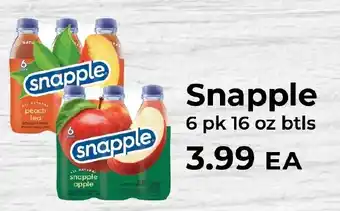 Sunset Foods Snapple apple offer