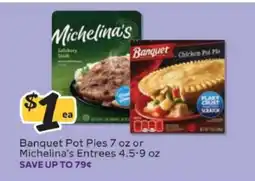 Winn Dixie Banquet Pot Pies or Michelina's Entrées offer