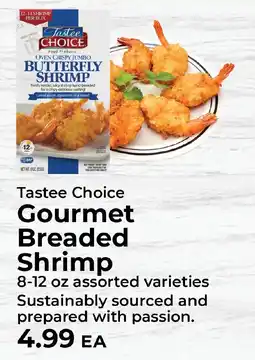 Sunset Foods Tastee Choice Gourmet Breaded Shrimp offer