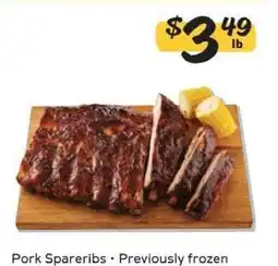 Winn Dixie Pork Spareribs offer