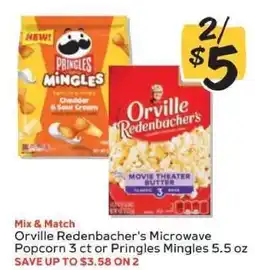 Winn Dixie Orville Redenbacher's Microwave Popcorn 3 ct or Pringles Mingles 5.5 oz offer