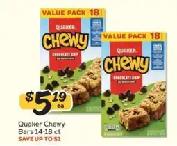 Winn Dixie Quaker Chewy Bars offer
