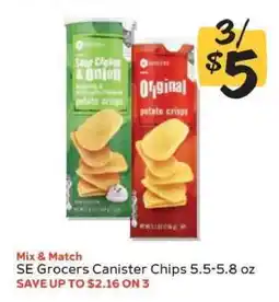 Winn Dixie SE Grocers Canister Chips offer
