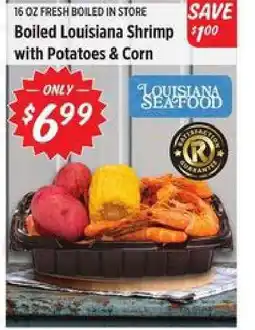 Rouses Boiled Louisiana Shrimp with Potatoes & Corn offer