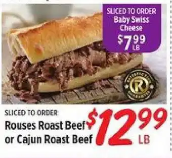 Rouses Rouses Roast Beef or Cajun Roast Beef offer