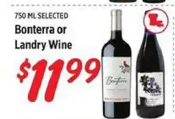 Rouses Bonterra or Landry Wine offer