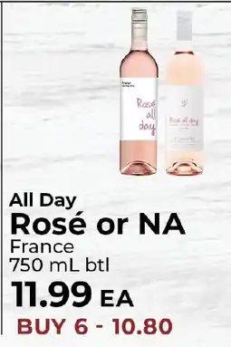 Sunset Foods All Day Rosé or NA offer