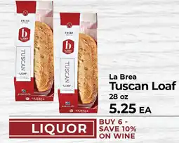 Sunset Foods La Brea Tuscan Loaf offer