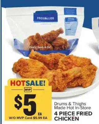Food Lion 4-Piece Fried Chicken offer