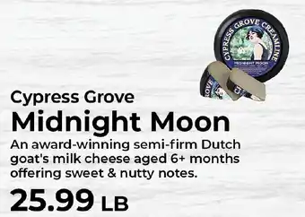 Sunset Foods Cypress Grove Midnight Moon offer