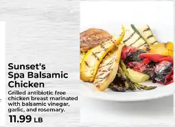 Sunset Foods Sunset's Spa Balsamic Chicken offer