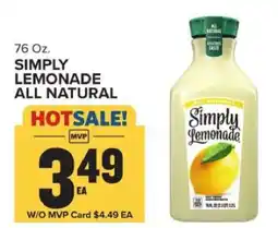 Food Lion SIMPLY LEMONADE ALL NATURAL offer