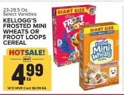 Food Lion Kellogg’s Frosted Mini Wheats or Froot Loops Cereal offer