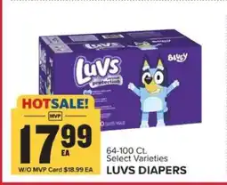 Food Lion Luvs Diapers offer