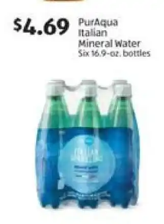 Aldi PurAqua Italian Mineral Water offer