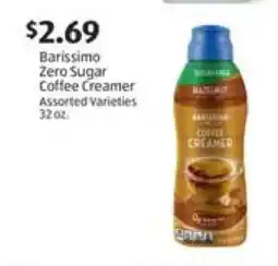 Aldi Barissimo Zero Sugar Coffee Creamer offer