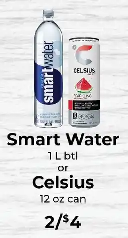 Sunset Foods Smart Water or Celsius offer