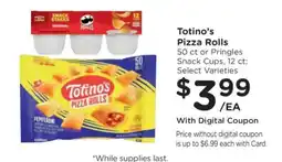Kroger Totino's Pizza Rolls or Pringles Snack Cups offer