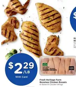 Kroger Fresh Heritage Farm Boneless Chicken Breasts offer