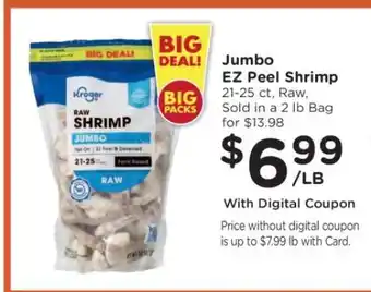 Kroger Jumbo EZ Peel Shrimp offer