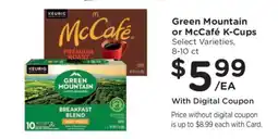 Kroger Green Mountain or McCafé K-Cups offer