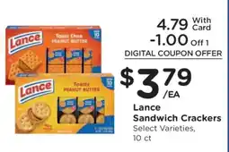 Kroger Lance Sandwich Crackers offer