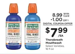 Kroger TheraBreath Mouthwash offer