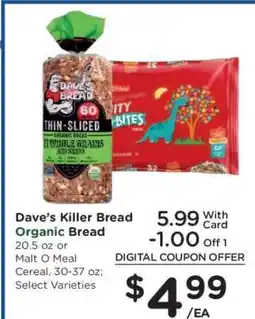 Kroger Dave's Killer Bread Organic Bread offer