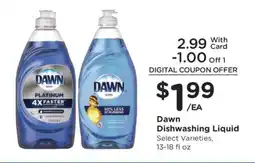 Kroger Dawn Dishwashing Liquid offer