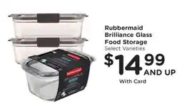 Kroger Rubbermaid Brilliance Glass Food Storage offer
