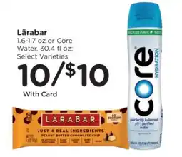 Kroger Lärabar or Core Water offer