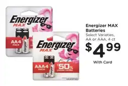 Kroger Energizer Max Batteries offer