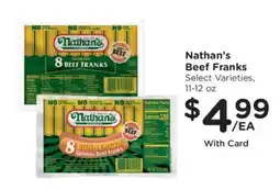 Kroger Nathan's Beef Franks offer