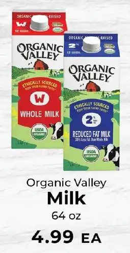Sunset Foods Organic Valley Milk offer