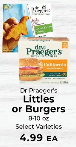 Sunset Foods Dr Praeger's Littles or Burgers offer